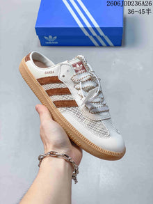 Adidas Originals Samba OG Mule Sneakers, Cream and Brown