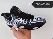 Jordan Heir Series 4 Basketball Shoes White Black Gold