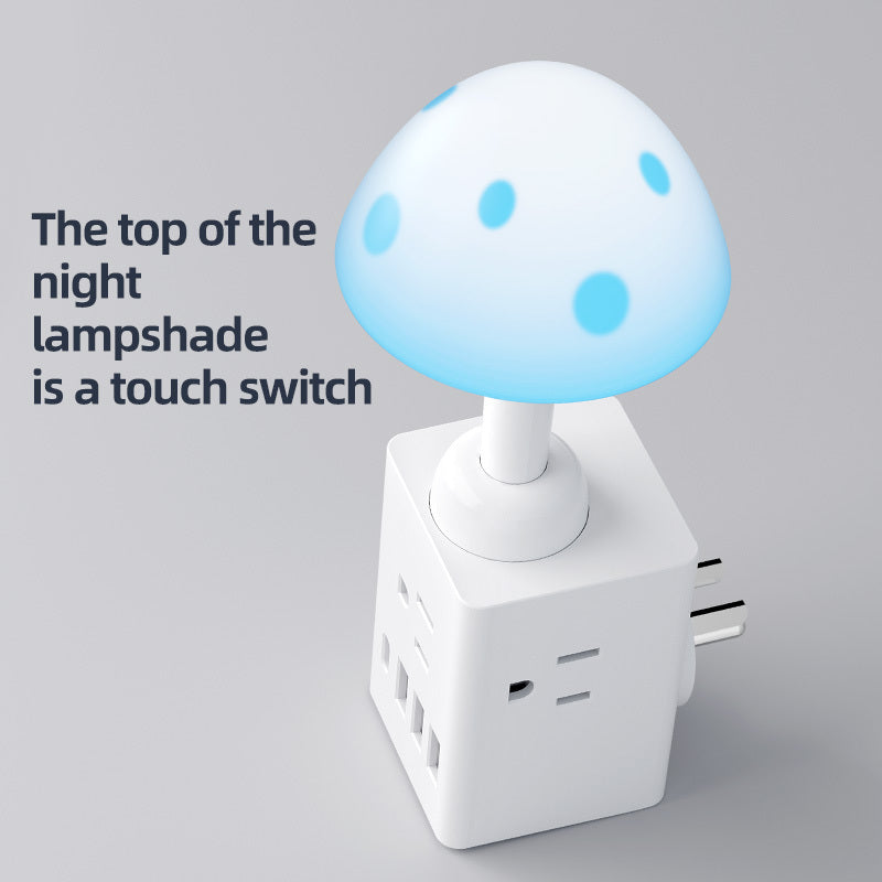 Desk Lamp Designed Like a Mushroom, Featuring USB Ports And Multifunctional LED Lighting, Ideal for Reading in Bedrooms, Studies, Or Dorms