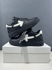 Off-White Out Of Office Sneakers Black White OMAI89C99LEA0191001