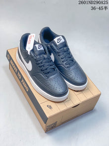 Nike Court Vision Low Sneakers in Navy and White