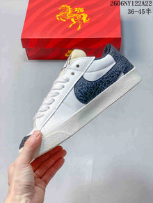 Nike Blazer Low Jumbo White and Dark Gray Sneakers