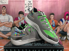 Nike Neon Green and Silver Sneakers
