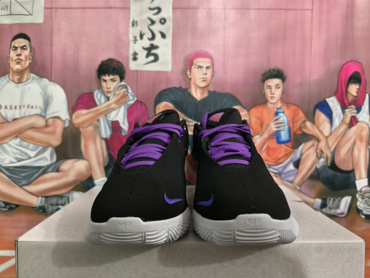 Nike Basketball Shoes Black Purple Red