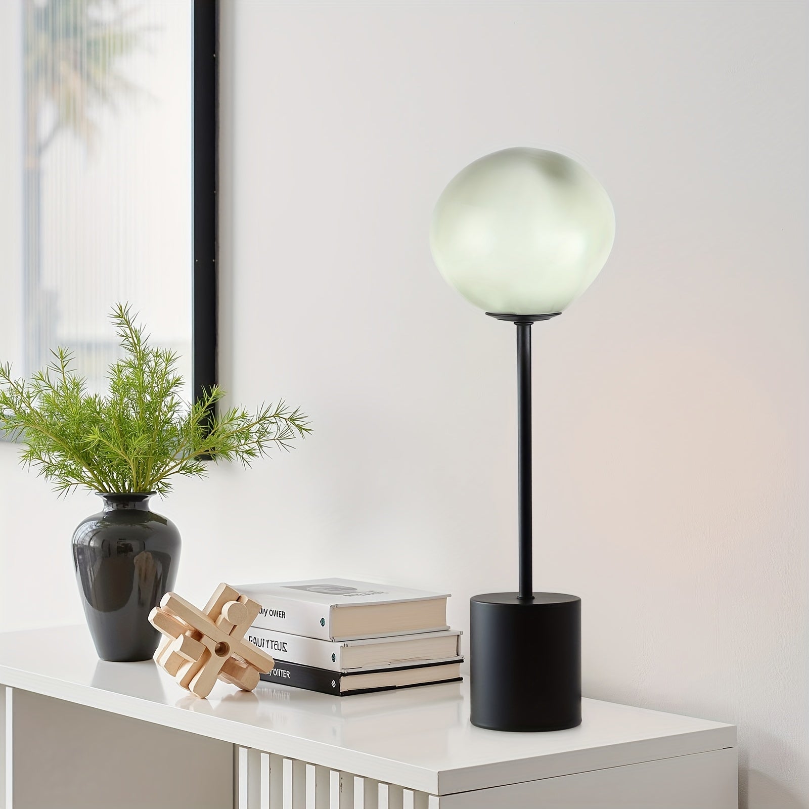 Hand-Blown Globe Glass Lamp Collection, 18\