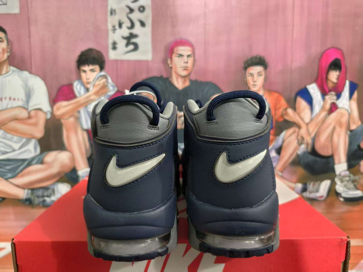 Nike Navy and Gray High-Top Sneakers