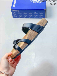 Birkenstock Arizona Black Two-Strap Sandals