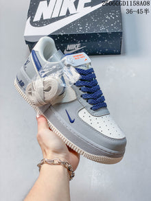 Nike Air Force 1 Low Cream Multi-Color Swoosh Sneakers