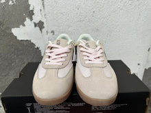 Converse Trainer-Style Sneakers in Cream and Plum