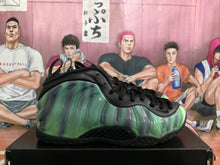 Aurora Spray Green Black Basketball Sneakers