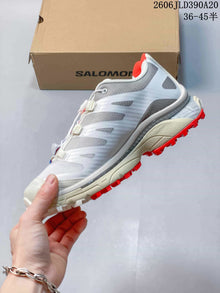 Salomon XT-4 OG GORE-TEX Trail Running Shoes, White Gray Red