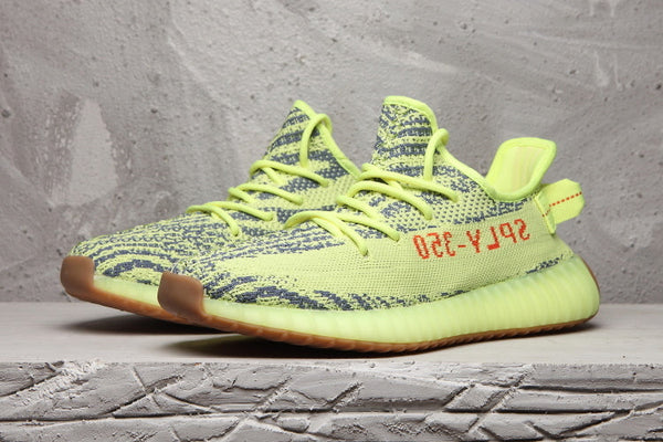 Yeezy 350 V2 Sneakers Lime Green Gum Sole