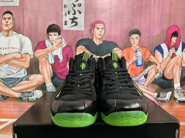 Black and Neon Green Basketball Sneakers