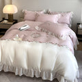 European And American Light Luxury Four-piece Bedding, High-end Embroidery Lace Quilt Cover, Bed Sheets, Princess Style