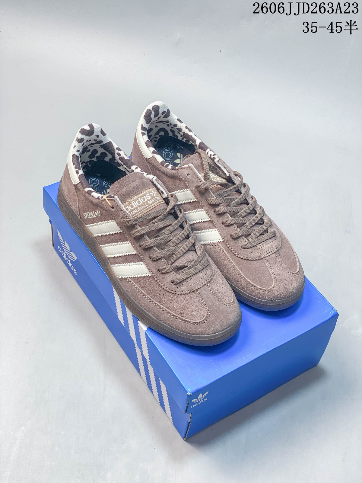 Adidas Handball Spezial Sneakers in Taupe and Off-White