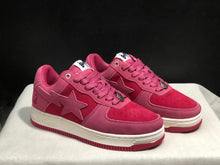 BAPE Bape Sta Low-Top Sneakers Pink and Cream