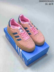 Adidas Gazelle Bold Women's Platform Sneakers Pink Blue