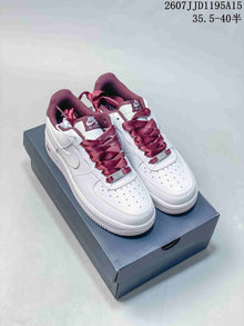 Nike Air Force 1 '07 Low White Burgundy Sneakers