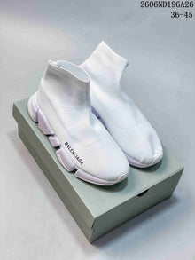 Balenciaga Sock-Style Sneakers in White