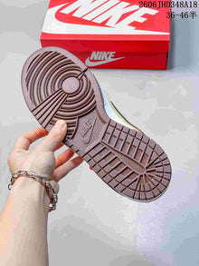 Nike SB Dunk Low Sneakers in Cream, Tan and Brown