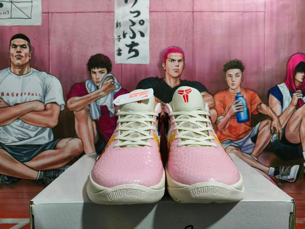Nike Zoom Pink Painted Basketball Sneakers