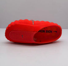 Nike Orange-Red Slides with Textured Sole