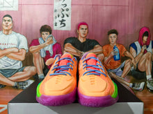 Nike Basketball Sneakers in Orange, Blue, Green and Purple