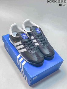 Adidas Samoa Low-Top Sneakers in Charcoal and White
