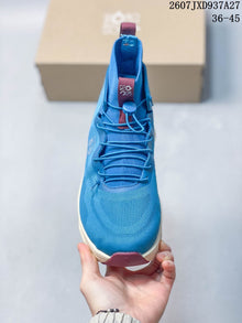 LOEWE x On Cloudtilt High-Top Sneakers Blue Burgundy