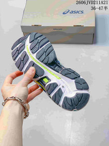 ASICS Gel Running Shoes Blue and Lime 2606JVD211A21
