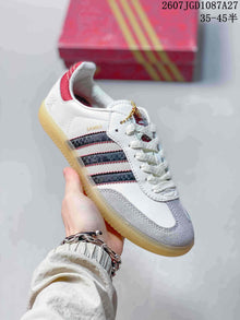 adidas Samba ADV Low-Top Sneakers White Grey Red