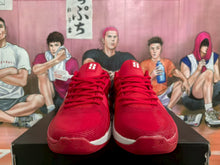 Nike Red and White Basketball Sneakers
