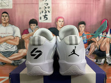 Jordan White Grey Basketball Sneakers