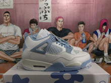 Jordan 4 White Blue Basketball Sneakers