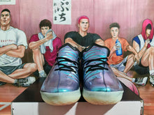 Nike GT Basketball Shoes in Iridescent Blue and Purple