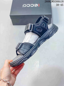 ECCO JWD388A18 Adjustable Strap Sandals in Navy and Gray