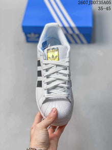 Adidas Superstar White Black Shell-Toe Sneakers