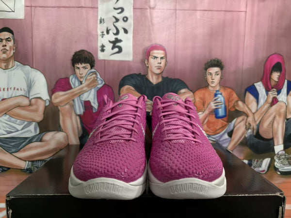 Nike Zoom Basketball Sneakers Pink Silver
