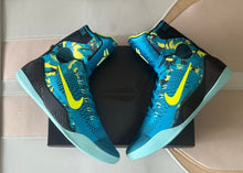 Nike Kobe 9 High Basketball Shoes Blue Yellow Picasso