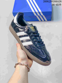 Adidas Originals Samba Black Embossed Sneakers JDD266A26
