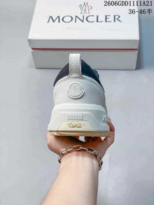 Moncler Altive Low-Top Lace-Up Sneakers in Navy and White