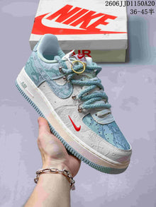 Nike Air Force 1 '07 Low Sneakers in Blue and White