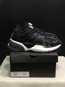 AMIRI MA Runner Leather Sneakers Black and White