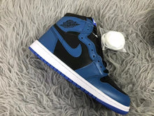 Jordan AJ1 Black Blue 2.0 High-Top Sneakers 555088-404