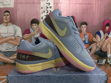 Nike Blue Basketball Sneakers with Yellow and Pink Accents