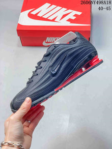 Nike Shox TL Men's Sneakers in Charcoal and Red