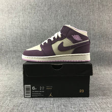 Jordan Air Jordan 1 Mid Kids' Sneakers White and Purple