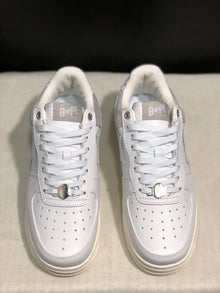 BAPE Sta Low-Top Sneakers White Beige Gray