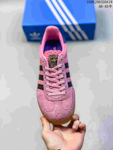 Adidas Gazelle Pink Suede-Style Sneakers with Gum Sole