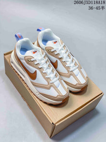 Nike Air Max Dawn Low-Top Sneakers in White and Tan